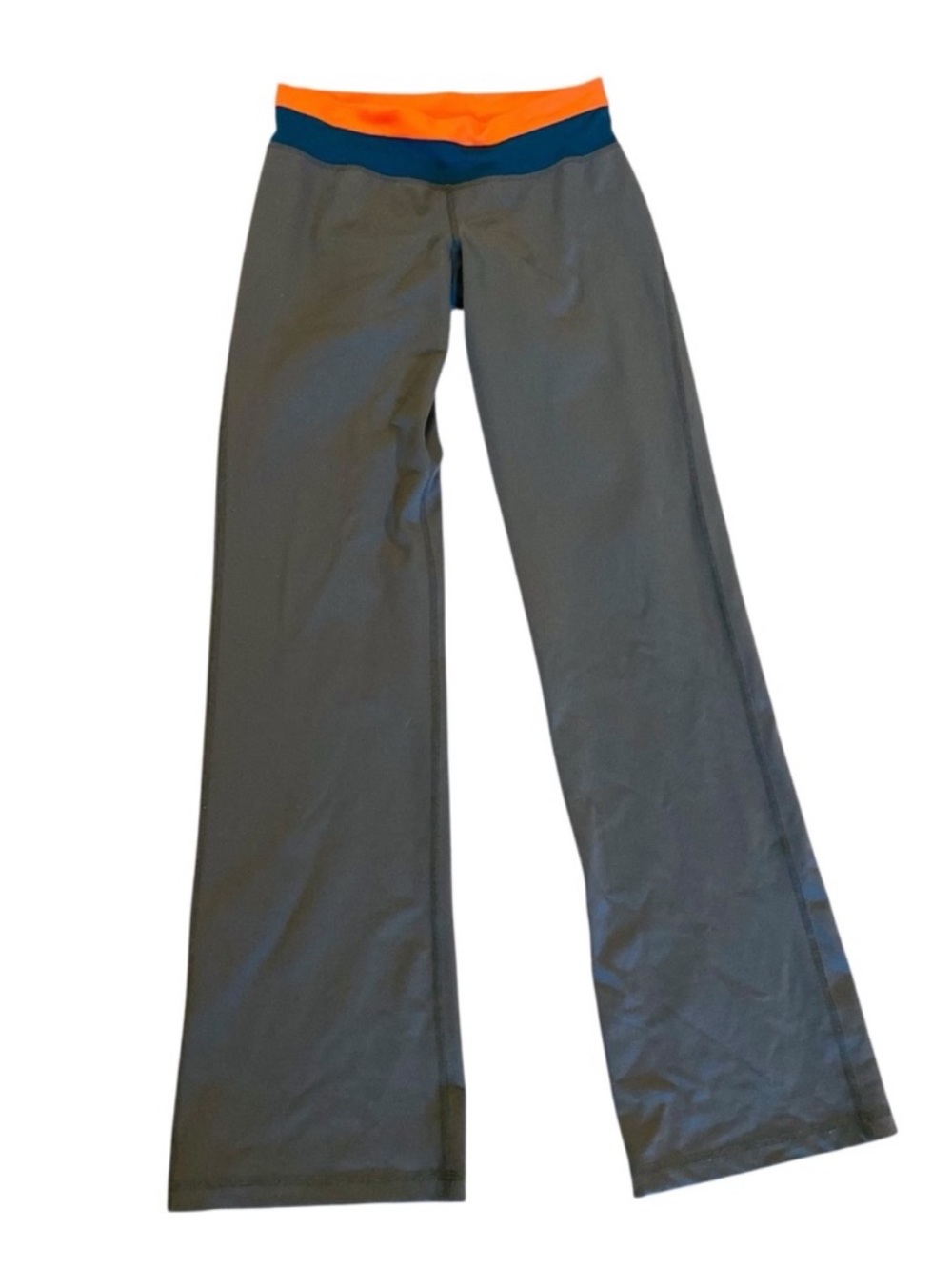 Patagonia Pliant Wide Leg Gray Yoga Pants Contrast Waistband